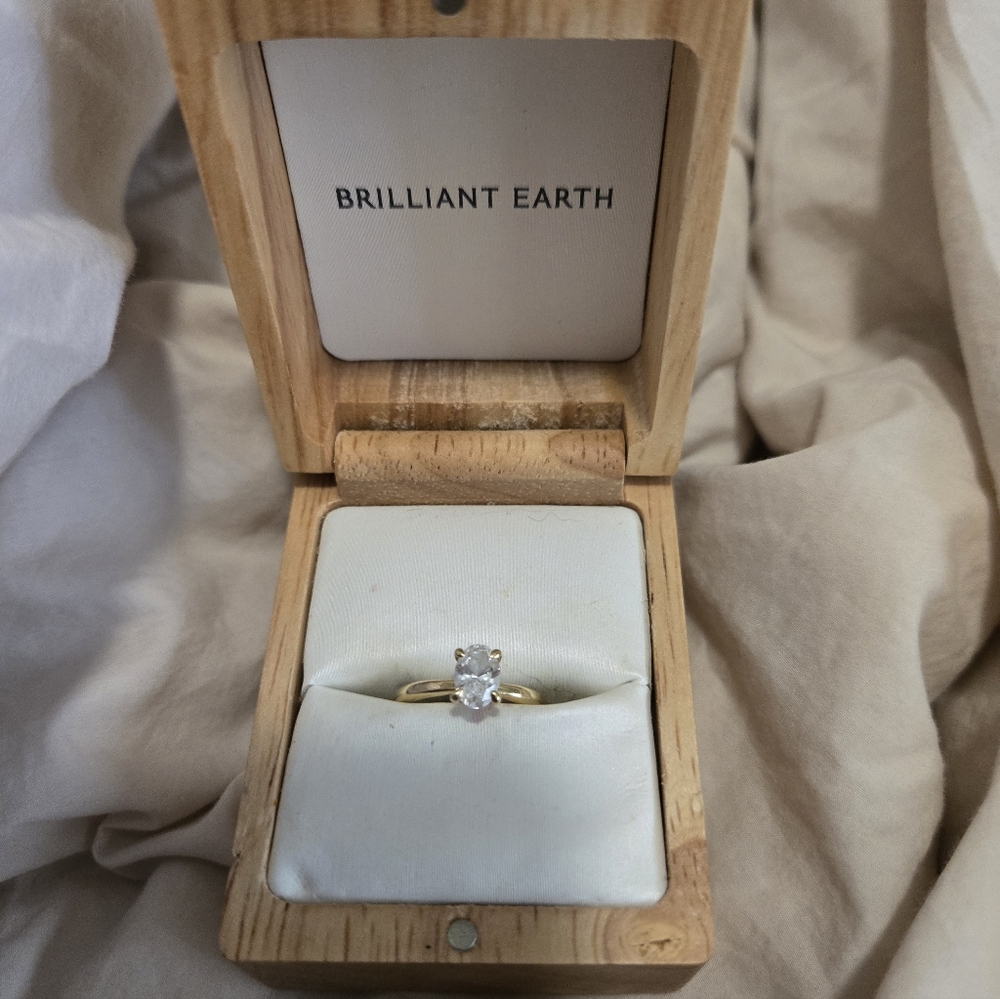 Brilliant Earth Oval Lab Diamond Engagement Ring
